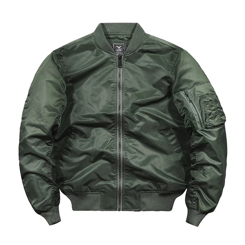 Spring Autumn Bomber Jacket Men Women Military Fly Jacket Varsity Baseball Flight Coat Mens Windbreaker Mens Clothing 2025