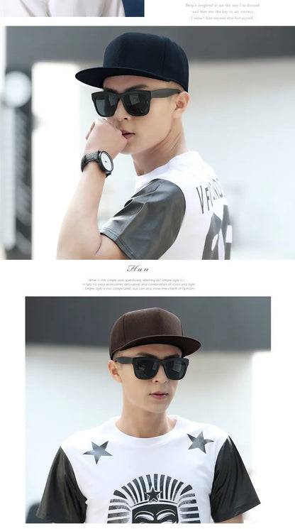 Man Plus Size Baseball Caps Adult Flat Peak Hip Hop Fitted Hat Men Women Large Size Snapback Cap size 6 3/4 to size 8