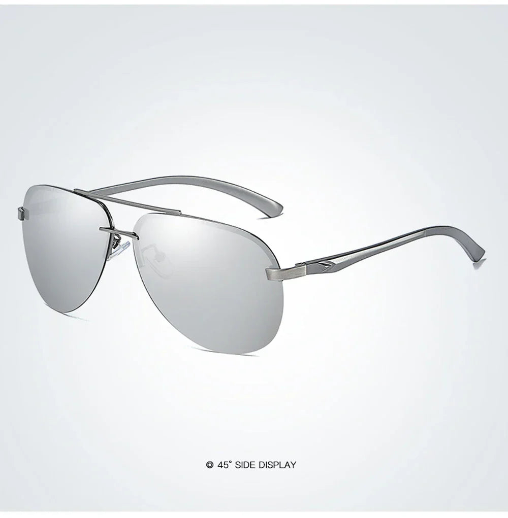 New Polarized Men Sunglasses Classic Driving Sun Glasses Metal Frame Mirror Lens Sunglasses Men/Women