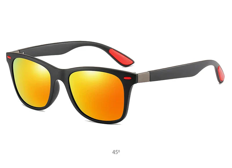 Polarized Sunglasses Men Women Classic Square Plastic Driving Sun Glasses Male Fashion Black Travelling Shades UV400