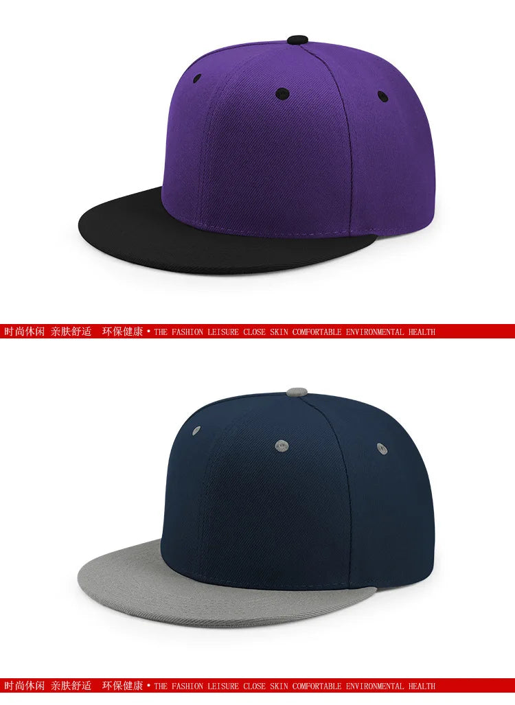 Man Plus Size Baseball Caps Adult Flat Peak Hip Hop Fitted Hat Men Women Large Size Snapback Cap size 6 3/4 to size 8
