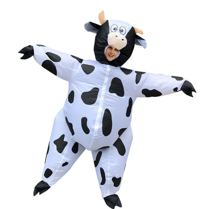 Cow Inflatable Monster Costume Scary Blow Up Cosplay Inflatable Costume For Adult Halloween  Christmas Party Festival Stage