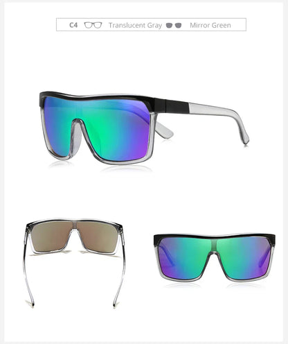 Flynn Style Sunglasses Men Plus Shape Outdoor Anti-reflective Sun Glasses Women with Peanut Box