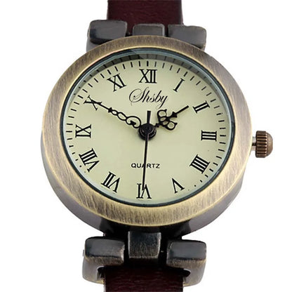 New Fashion Hot-Selling Leather Female Watch ROMA Vintage Watch Women Dress Watches