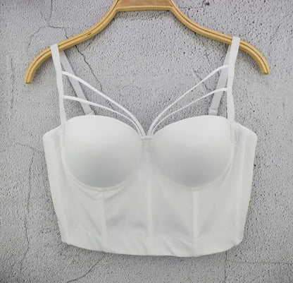 S M L XL 2XL 3XL Fashion Mesh Push Up Bralet Women's Corset Bustier Bra Night Club Party Sexy Cropped Top Vest fashion AW514
