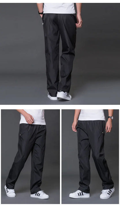 Spring Summer Men's Sportwear Casual Mens Joggers Pants Loose Straight Trousers Large Size Sweatpants Fashion Tracksuit Men