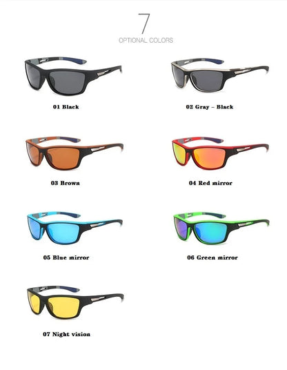 Men's Polarized Fishing Sunglasses With Glasses Chain For Men Women Driving Hiking Sun Glasses Fishing Eyewear