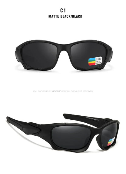 Outdoor Sports Polarized Sunglasses Men Curve Cutting Frame Stress-Resistant Lens Shield Sun Glasses Women KD0623