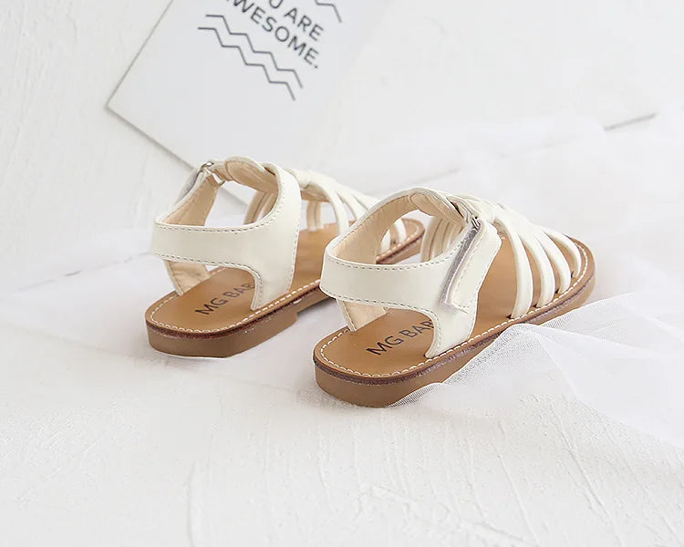 Kid girl Sandals toddler Girls flat Sandals girls braid sandals