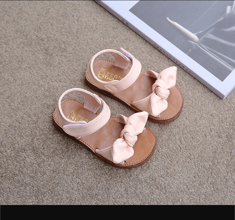 Girls Sandals Fashion Princess Classic Baby Girl Kids Summer Sandals Children Sweet Summer Shoes Soft 21-30 Hot Sale Bow-knot