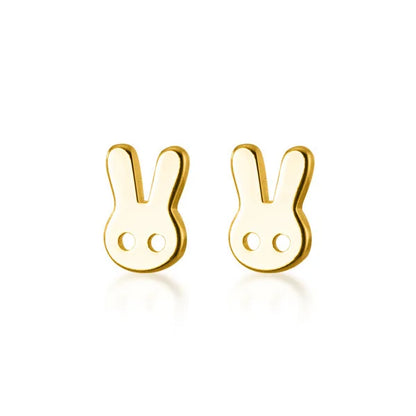 Real 100% 925 Sterling Silver Cute Sweet Hollow Mini Small Flower Geometric Stud Earrings for Women Korean Fine Jewelry