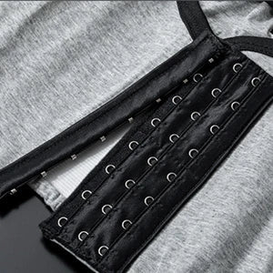 Women Tomboy Trans Elastic Chest Binder Breathable Cotton Slim Fit Tank Top