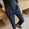 Men's Casual Oversize Fit Pants with Custom Logos Zipper Fly Pockets Waterproof & Windproof 100% Polyester Soft Fabric
