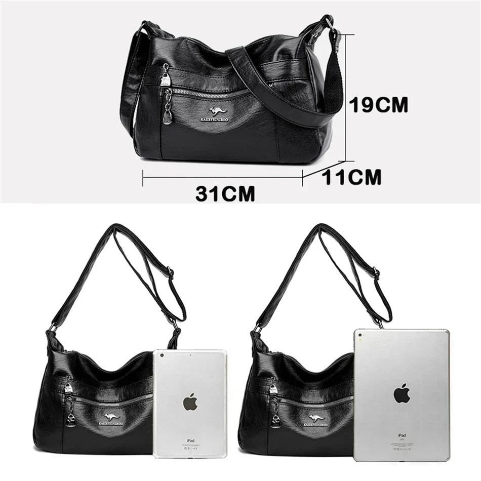 New Genuine Brand Leather Sac Luxury Handbags Purses Women Bags Designer Shoulder Crossbody Messenger Bags 2024 Female Hand Bag