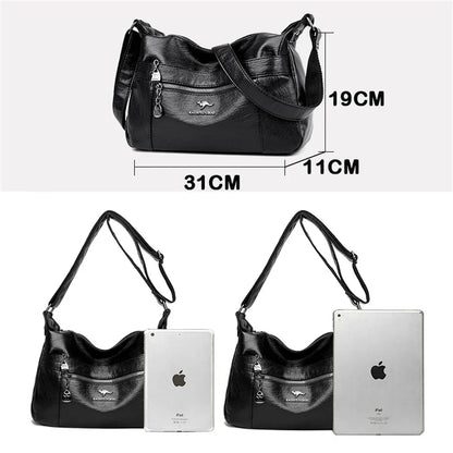 New Genuine Brand Leather Sac Luxury Handbags Purses Women Bags Designer Shoulder Crossbody Messenger Bags 2024 Female Hand Bag