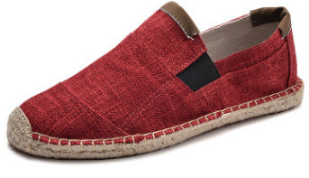Mens Shoes Casual Male Breathable Canvas Shoes Men Chinese Fashion Soft Slip On Espadrilles For Men Loafers Driving Shoes