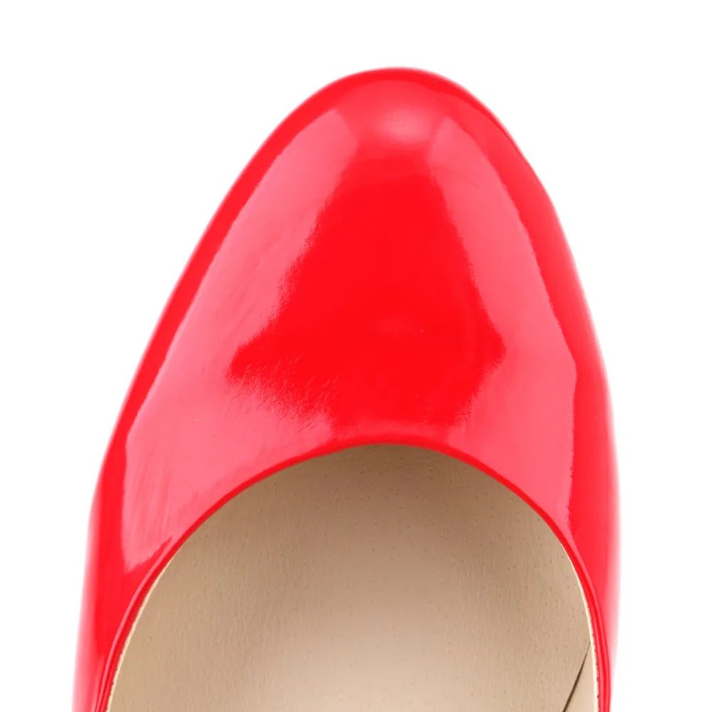 New Classic Women Pumps Sexy Round Toes 9cm Mid Med Kitten High Heels Shoes Spring Brand Design Black Red Dress Wedding Shoes