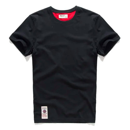 Men's T-shirt Cotton Solid Color t shirt Men Causal O-neck Basic Tshirt Male High Quality Classical Tops