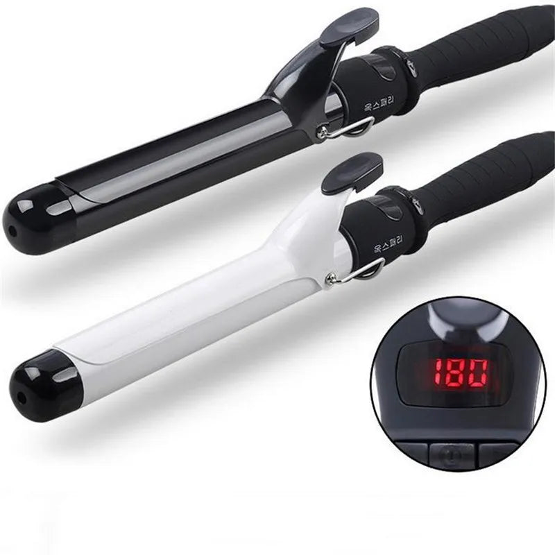 Professional 32mm 38mm LCD Display Hair Curler Adjustment Temperature Hair Curl Irons Curling Wand Roller Hair Styling Tools