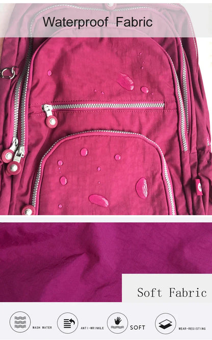 Aesthetic School Backpacks for Teenagers Girl 2024 Nylon Waterproof Travel BackPack Purse Women Laptop Bagpack Mochila