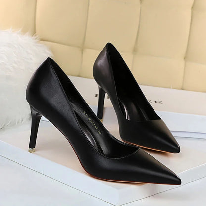 2023 Women 7.5cm 10.5cm High Heels Pumps Lady Wedding Bridal Scarpins Stripper Low Heels Plus Size Fetish Party Blue Pink Shoes