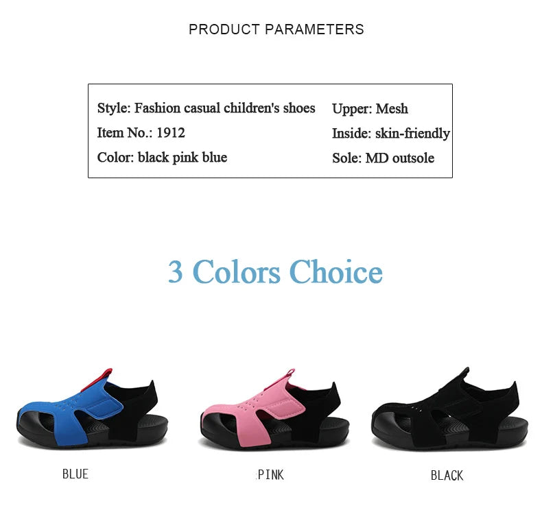 Children Functional Sandals Kids Fashion Airplane Shoes Summer New Baby Beach Shoes  Boys and Girls Cool Barefoot Sandals