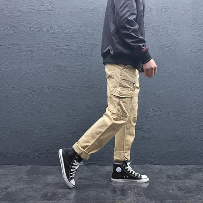 Big Size Men's Tactical Trousers Loose Casual Pants Running Overalls Men's Sweatpants Sports Hiking Outdoor Clothes Work Pants