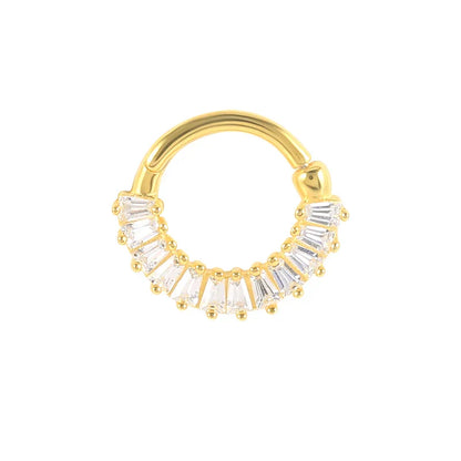 Multible Crystal Hoop Earrings for Women 2021 925 Sterling Silver Ear Nose Jewelry Earrings Heart Round joyas de plata 925