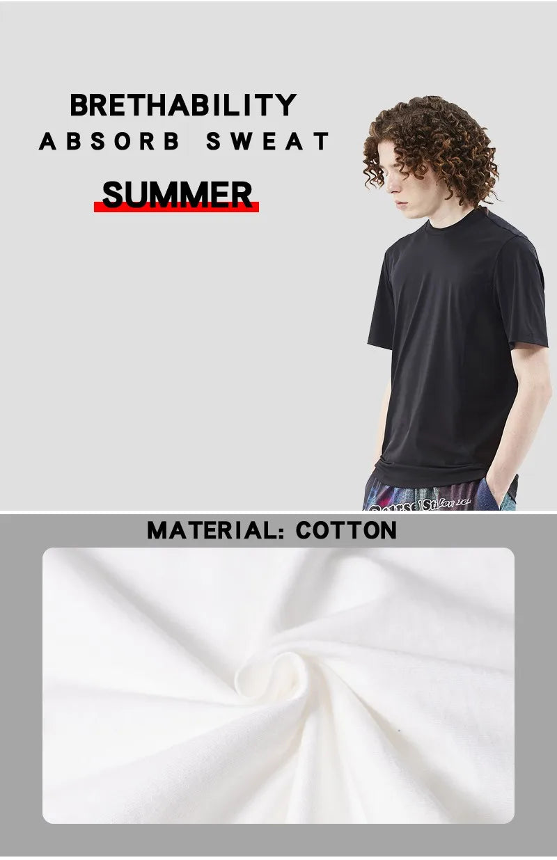U.S.A New York USA City Street Printed T-Shirts For Men Loose Oversized T Shirt Fashion Breathable Short Sleeve Cotton Clothing