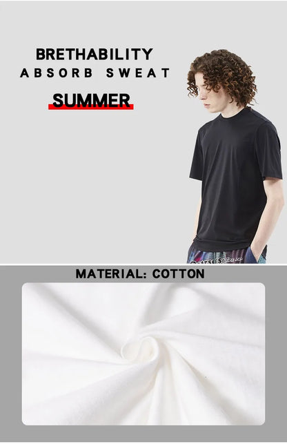U.S.A New York USA City Street Printed T-Shirts For Men Loose Oversized T Shirt Fashion Breathable Short Sleeve Cotton Clothing