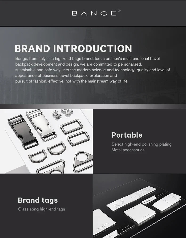 Slim Men Business Expandable Waterproof 15.6" Laptop Backpack Fashion Male Travel Light Scalable Shoulder Bags for Men
