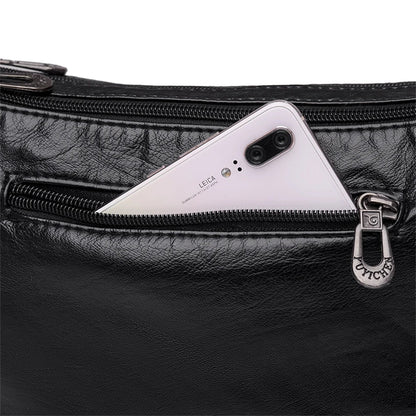 Fashion All-match Solid Color Messenger Bag High Capacity Womens Shoulder Bags 2021 New High Quality Pu Leather Women Handbag