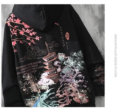 hoodie y2k clothes harajuku Men's anime hip-hop japanese streetwear Sweatshirt hoodies men kpop