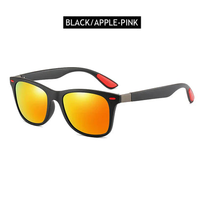 Polarized Sunglasses Men Women Classic Square Plastic Driving Sun Glasses Male Fashion Black Travelling Shades UV400