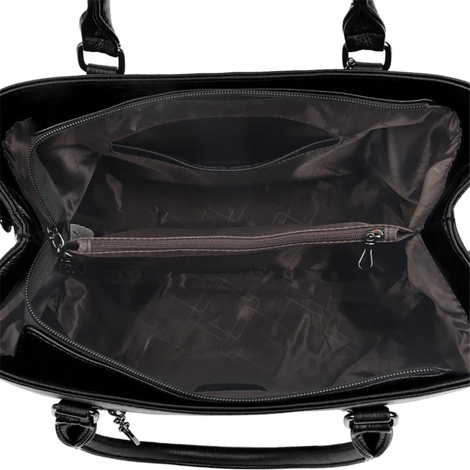 Genuine Brand Luxury Designer Women Bags High Quality Leather Shoulder Crossbody Messenger Tote Bag Large Handbag Purses