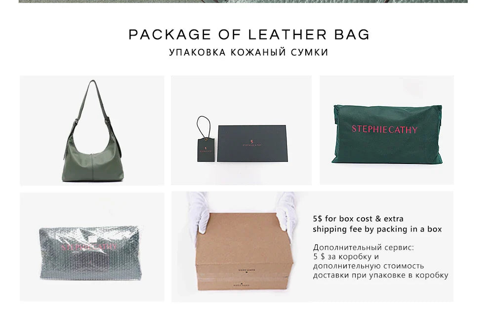 Luxury Women Cowhide Crossbody Bag Large Casual Shoulder Purse Wide Strap Handbag Female Daily 100% Genuine Leather Hobo Sack