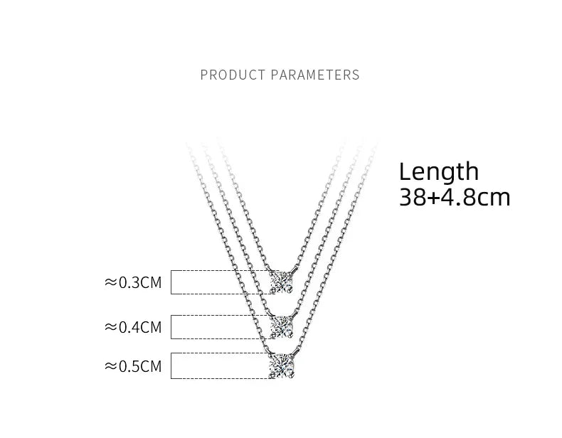 38+4.8cm Silver Necklace For Women Fine Silver 925 Jewelry Fashion Neck Minimalist Pendants 925 Silver Chains Woman