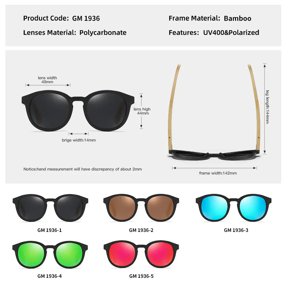 Handmade Sunglasses Men Polarized  Bamboo Wood Women Sunglasses High Quality With Sunglasses carton box S1936