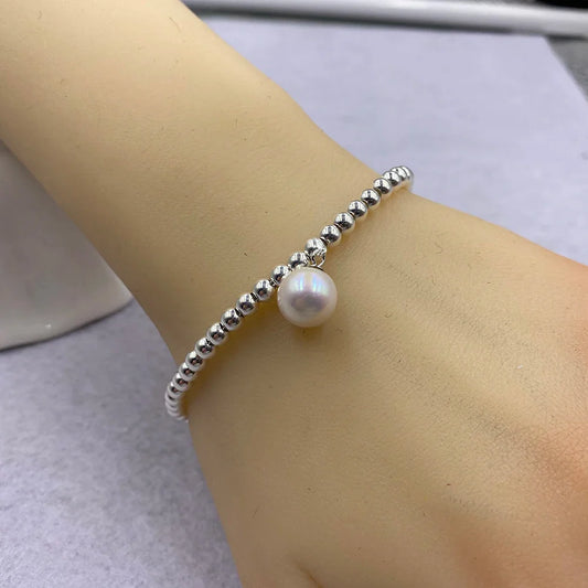 925 Sterling Silver Beads Bracelet Heart Charm Design Fashion Women Girls Lover Best Gift Hot Sale