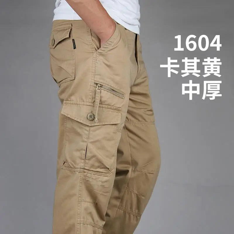 Big Size Men's Tactical Trousers Loose Casual Pants Running Overalls Men's Sweatpants Sports Hiking Outdoor Clothes Work Pants