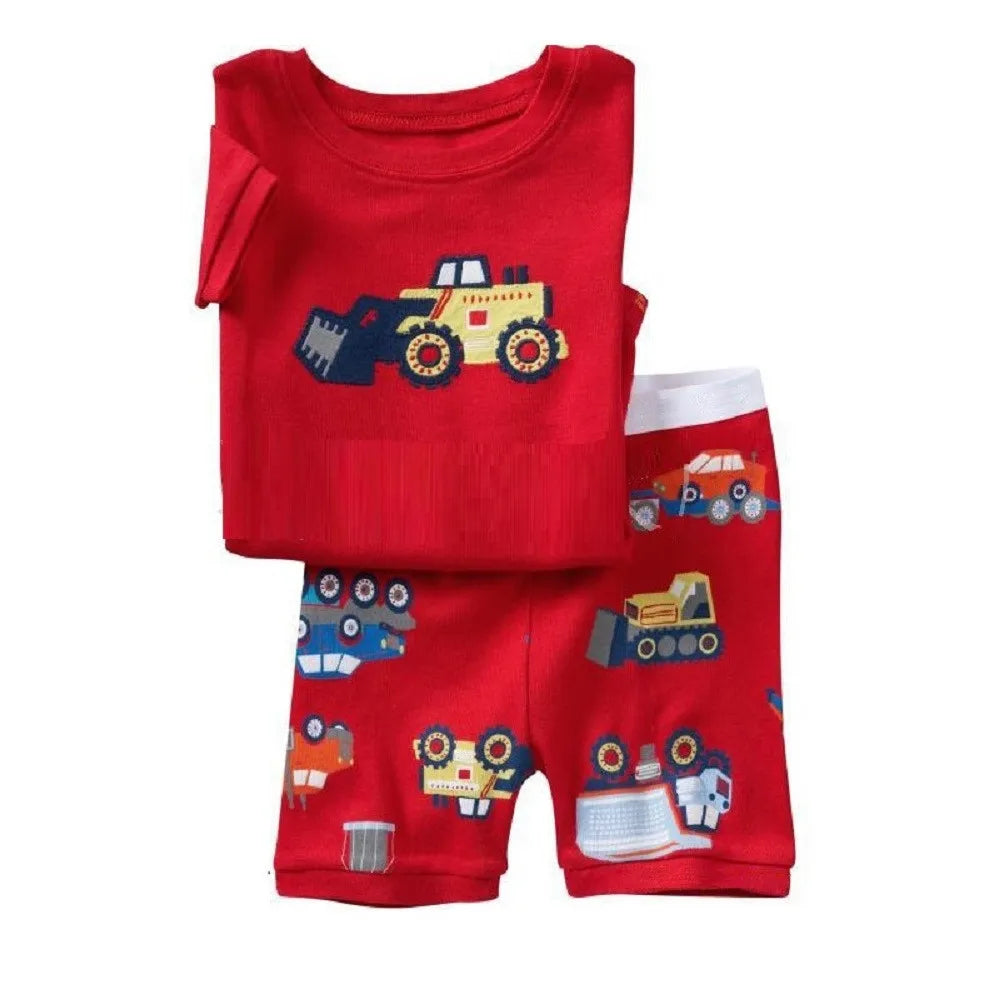 Green Crocodile Baby Boy Clothes Set Bike Children Tee Shirts Pants Suits Kids Outfit 100% Cotton Tops Panties 2 3 4 5 6 7 Years