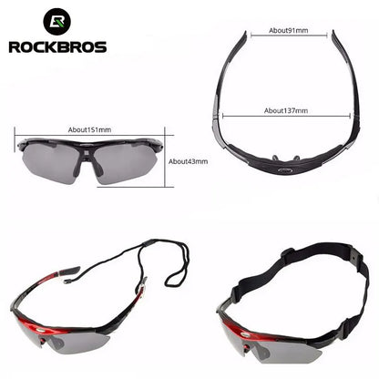 Cycling Polarized glasses Bike Sunglasses Outdoor Sports Sunglasses MTB PC Goggles Eyewear 5/3 Lens Bicycle Accessory