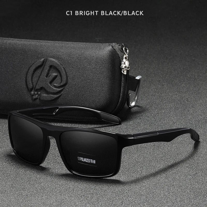 Rectangular Ultra Light Sports Sunglasses Men Polarized TAC 1.1mm Thickness Lens Driving Sun Glasses Women Cat.3