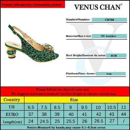 beautiful Italian Shoes And Bag Sets For Evening Party With Stones Italian Leather Handbags Match Bags! 1-1