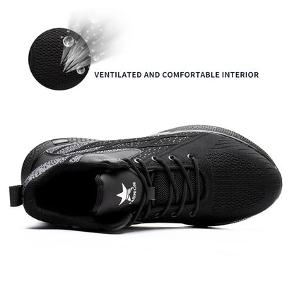 Work Boots Steel Toe Safety Shoes Men Women Work Shoes Sneakers Lightweight  Anti-Puncture Safety Shoes Men Indestructible Boots
