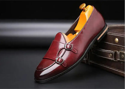 Men's Cusual Leather Shoes Wedding Party Shoes Fashion Men Slip-on Buckle Shoe Mens Loafers Moccasins Driving Flats