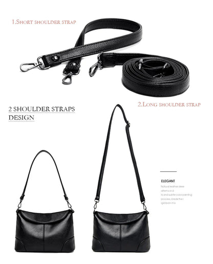Soft Leather Crossbody Bags for Women 2024 Luxury Handbags Women Bags Designer Female Casual Hand Shoulder Bag bolsos de mujer