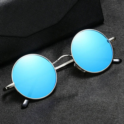 Retro Polarized Round Metal Frame Sunglasses Eyewear For Men and Women Driving Fishing Brand Designer Sun Glasses UV400