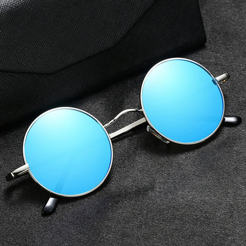 Retro Polarized Round Metal Frame Sunglasses Eyewear For Men and Women Driving Fishing Brand Designer Sun Glasses UV400