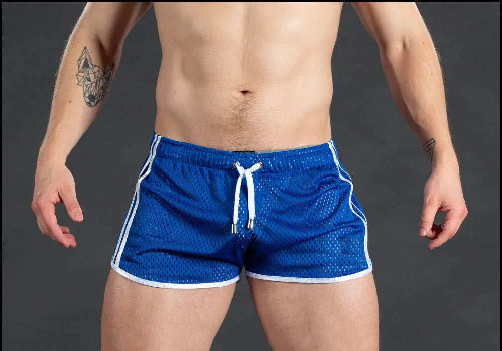 Gym Mens Sport Running Shorts Quick Dry grid Workout Short Pants GYM Wear